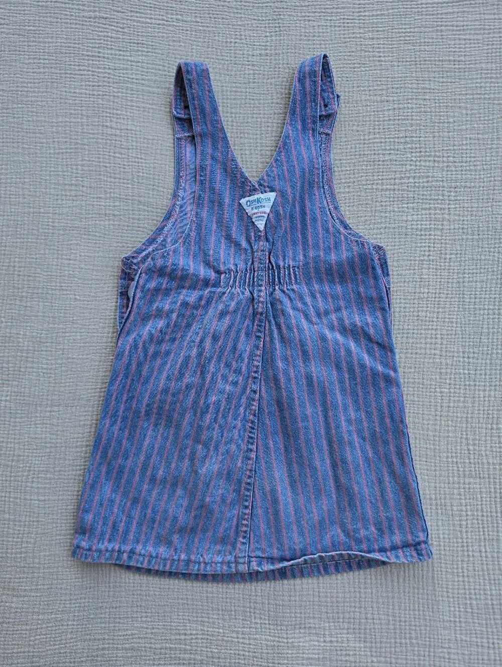 Vintage 80s/ 90s OshKosh B'Gosh Striped Dress Overalls